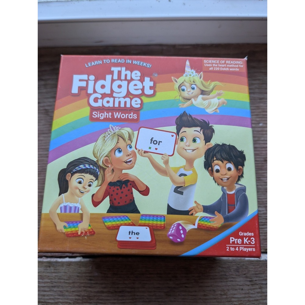 The Fidget Game Sight Words Educational Game Learn to Read Reading Homeschool